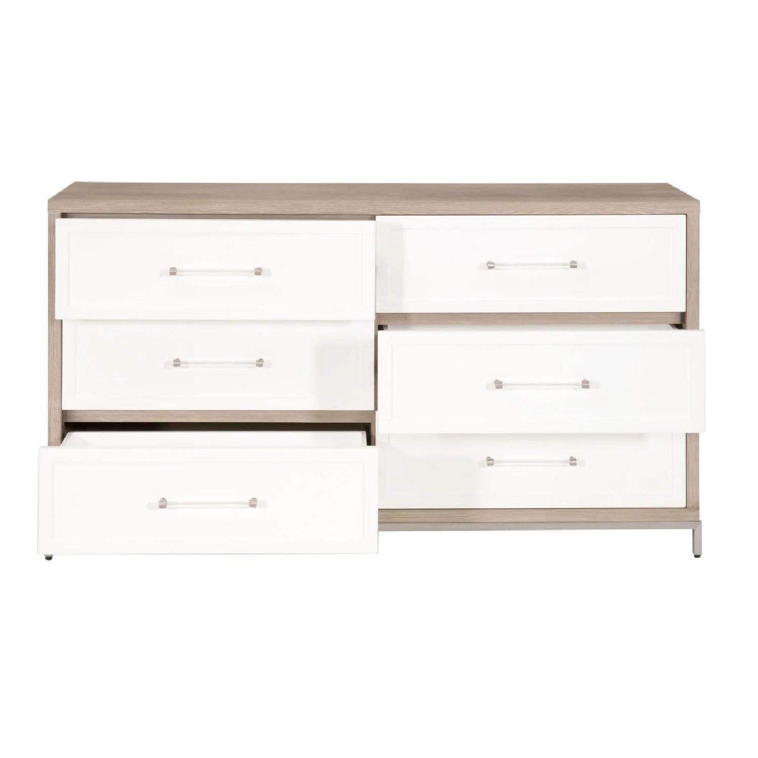 Luxury Modern Gray Acacia Dresser European Style for Villa