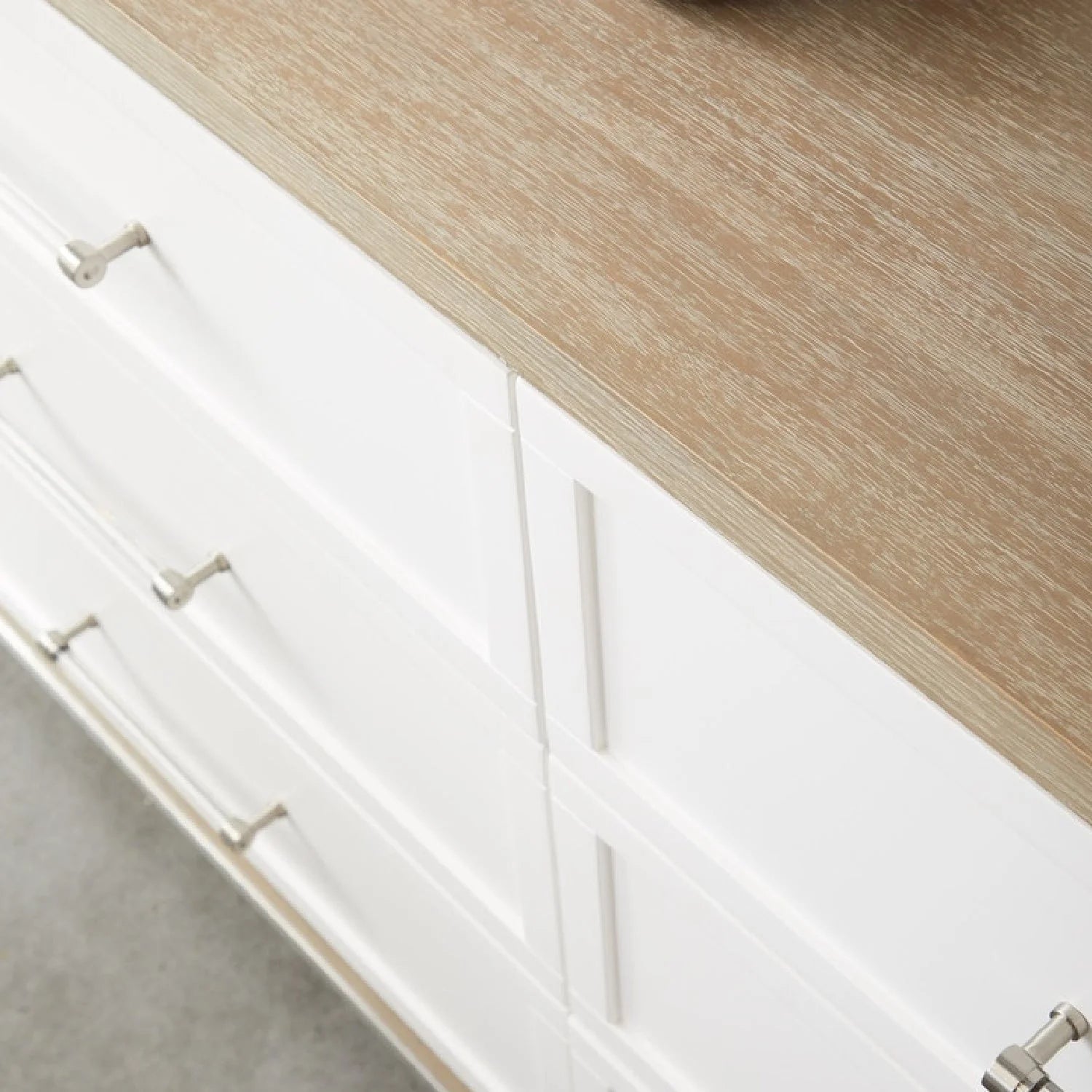 Luxury Modern Gray Acacia Dresser European Style for Villa