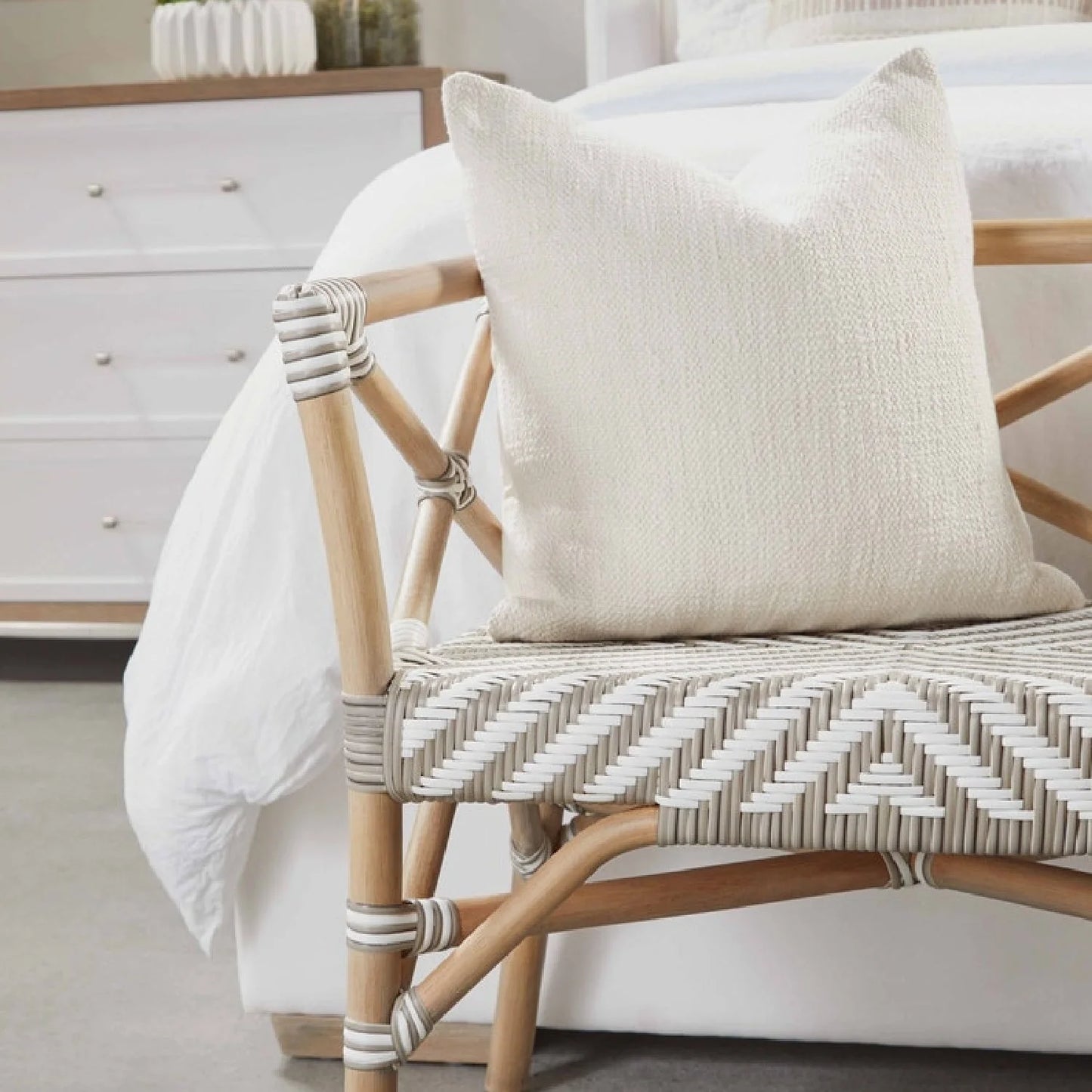 Luxury Modern Gray Acacia Dresser European Style for Villa