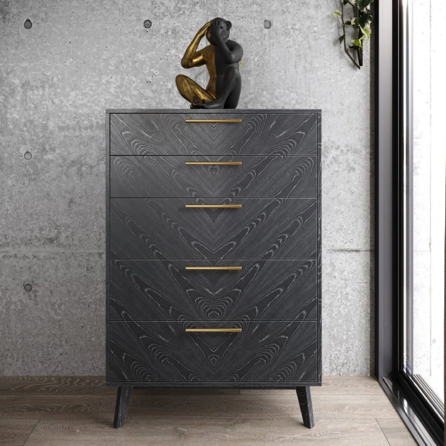 Luxury Modern Gray Ash Chest European Style for Villa