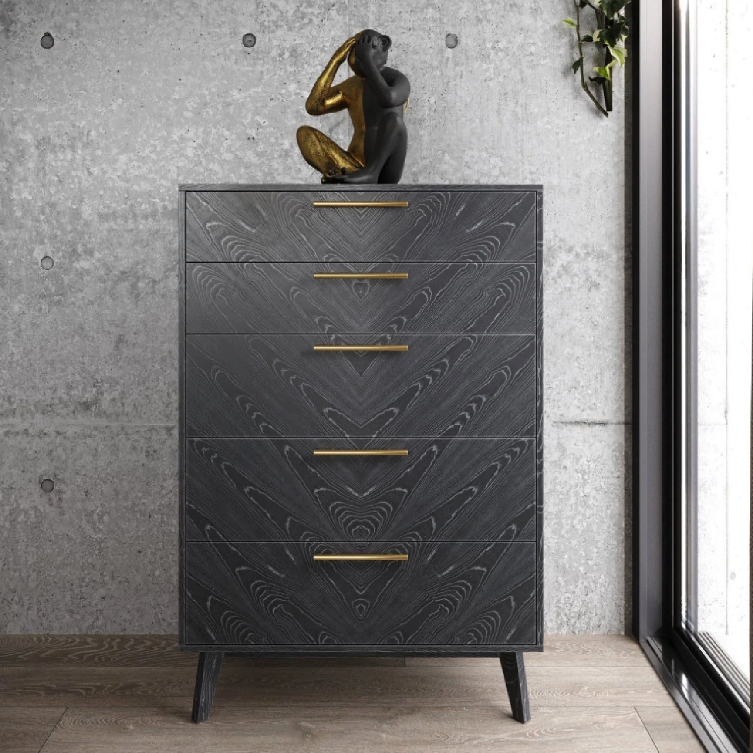 Luxury Modern Gray Ash Chest European Style for Villa