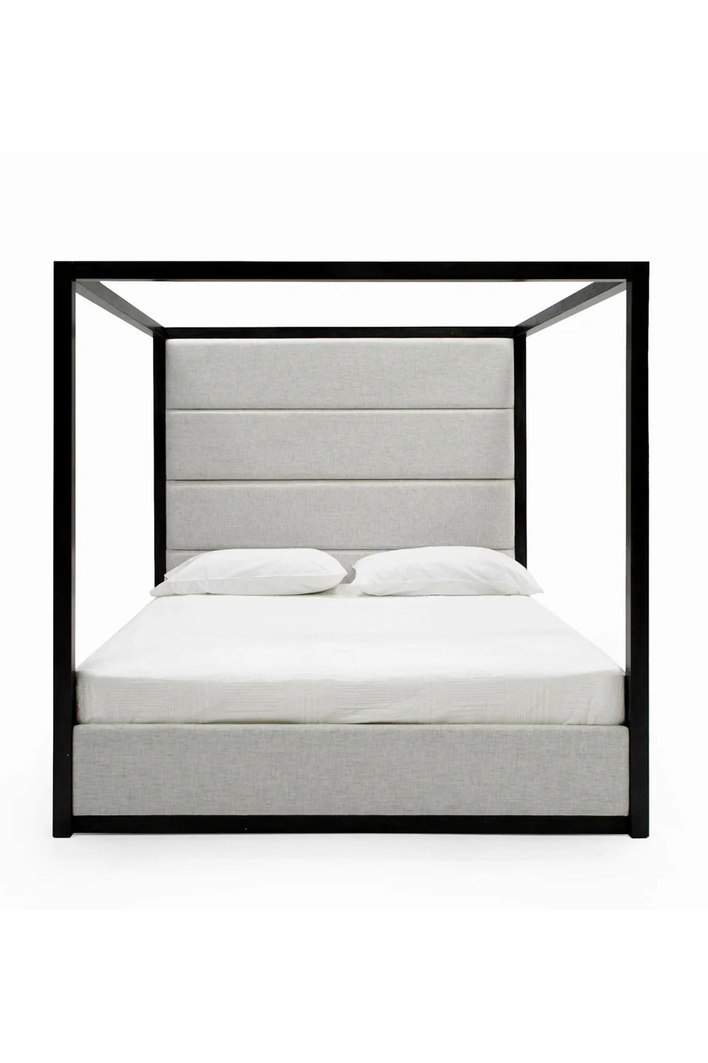Luxury Modern Gray Canopy Bed European Style for Villa