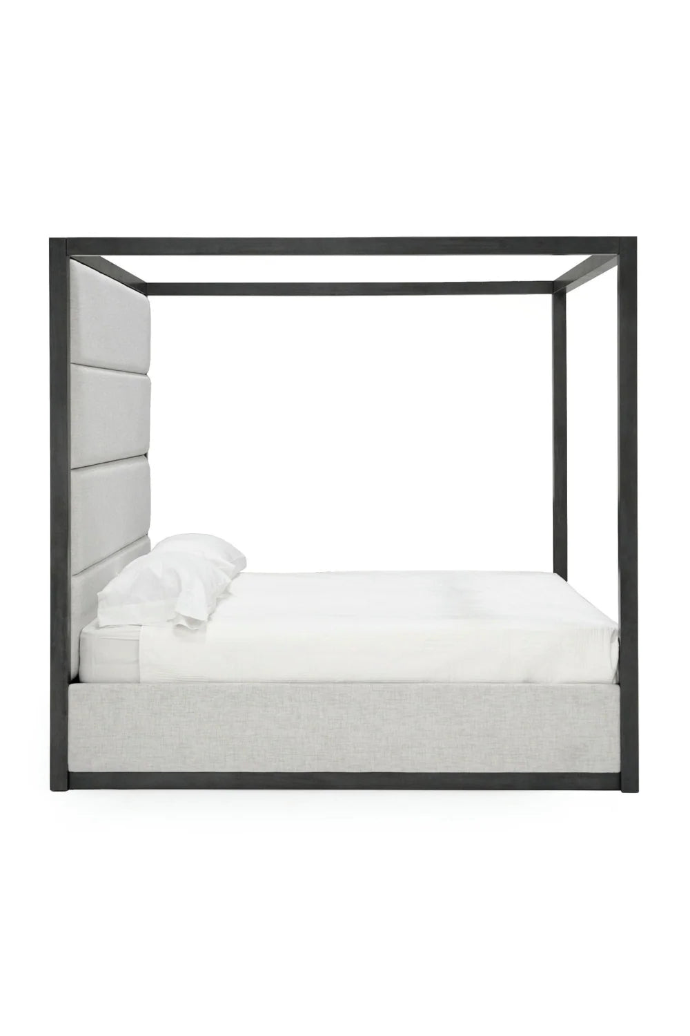 Luxury Modern Gray Canopy Bed European Style for Villa