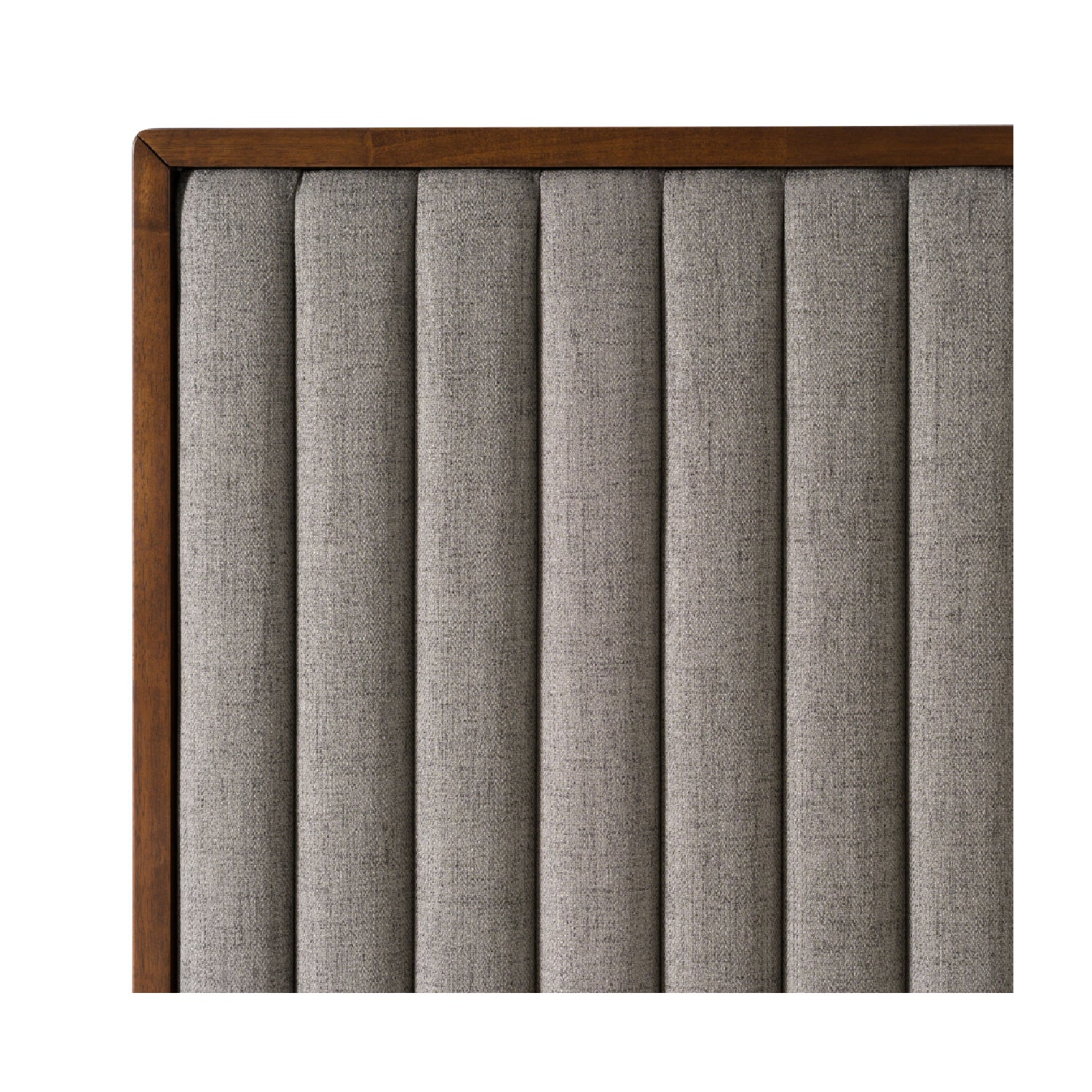 Luxury Modern Gray Channel Tufted Bed European Style for Villa