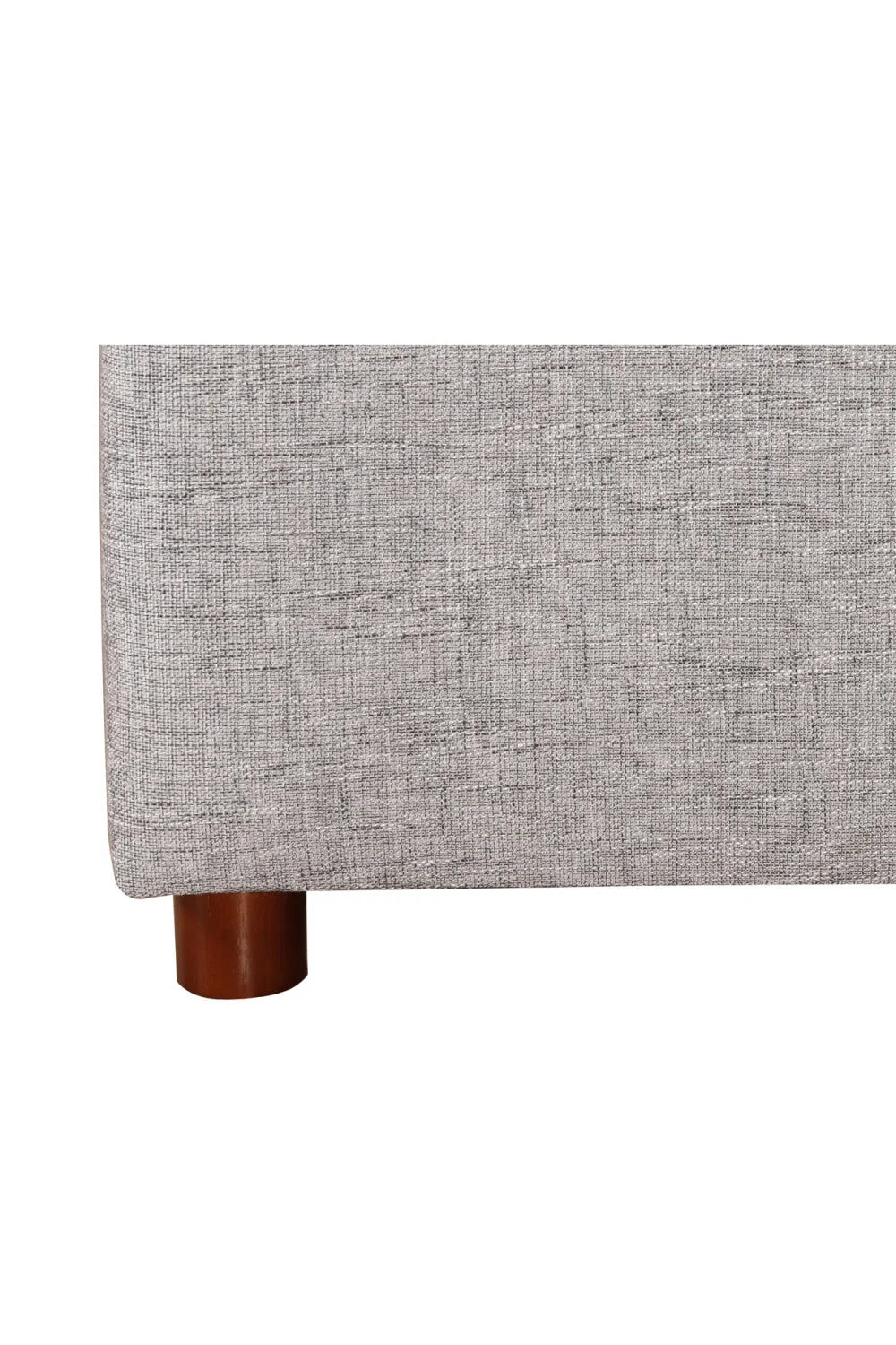 Luxury Modern Gray Channeled Fabric Queen Bed European Style for Villa
