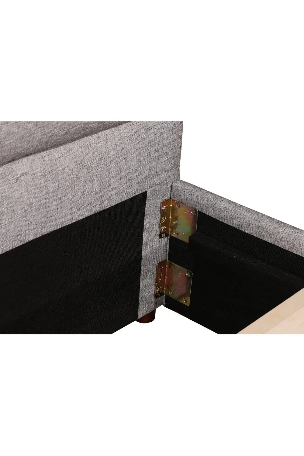 Luxury Modern Gray Channeled Fabric Queen Bed European Style for Villa