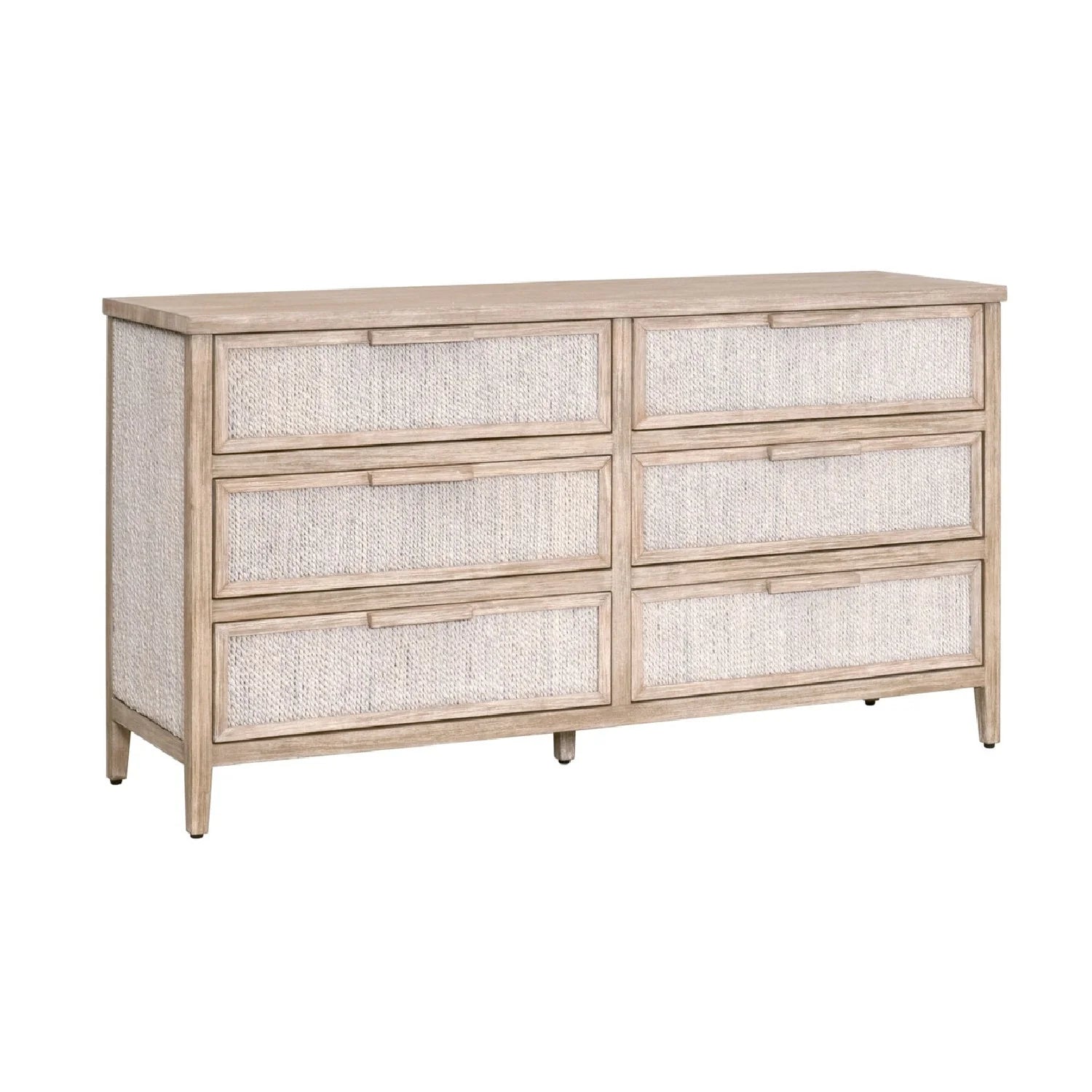 Luxury Modern Gray Mahogany Dresser European Style for Villa