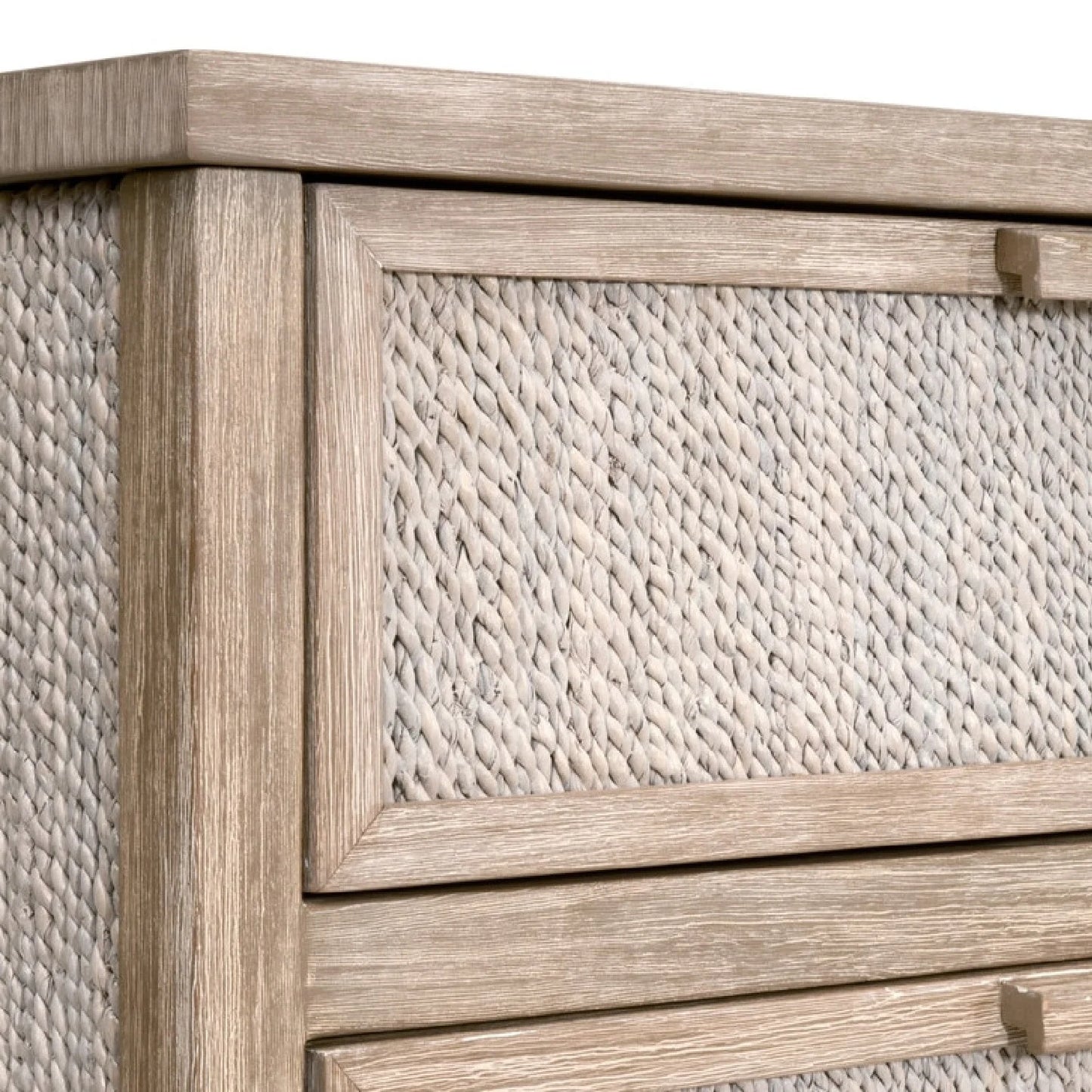 Luxury Modern Gray Mahogany Dresser European Style for Villa