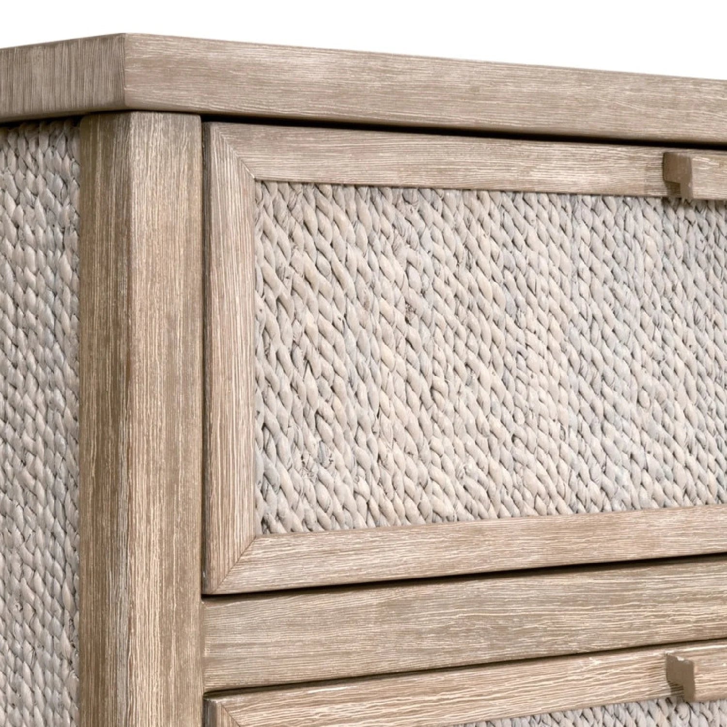Luxury Modern Gray Mahogany Dresser European Style for Villa