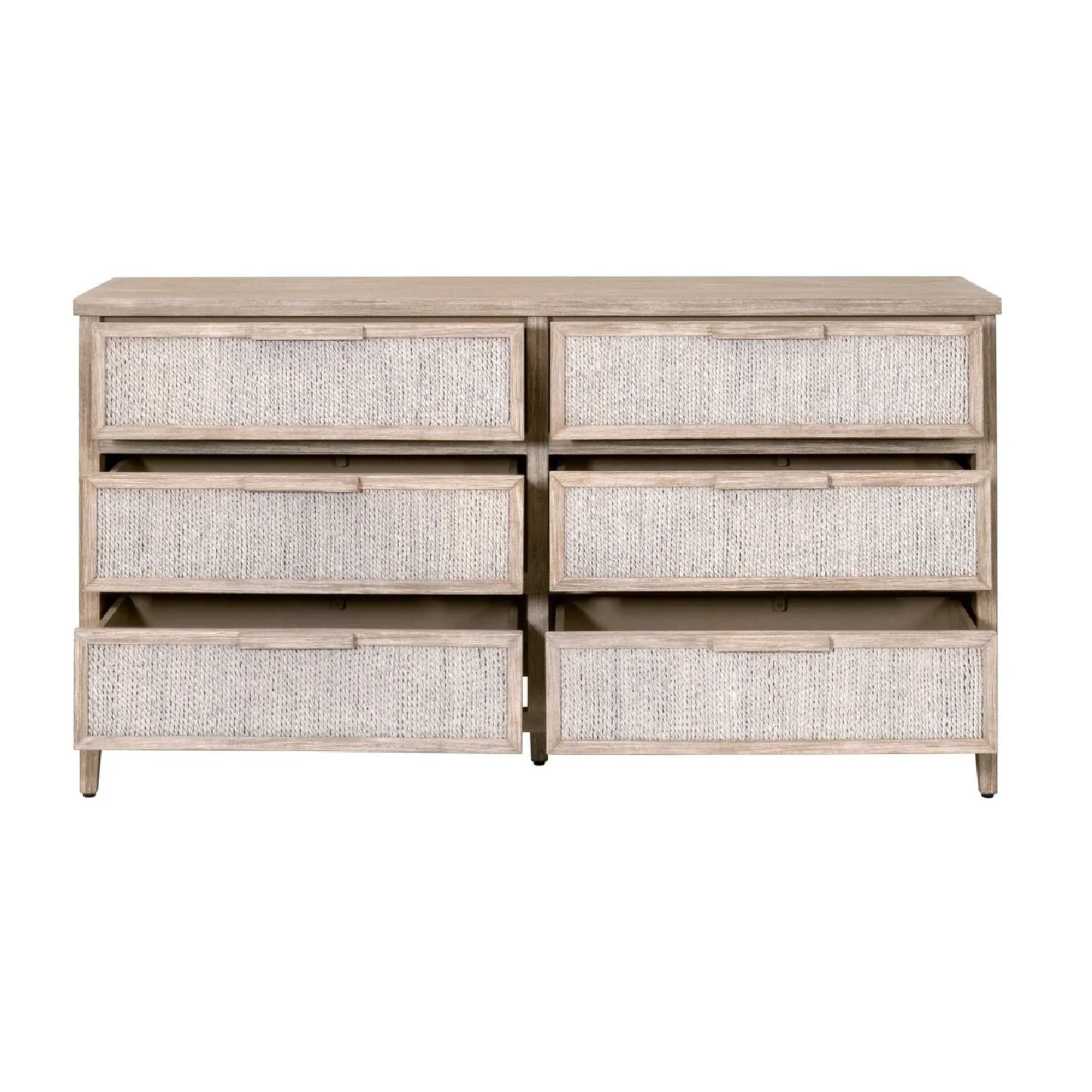 Luxury Modern Gray Mahogany Dresser European Style for Villa