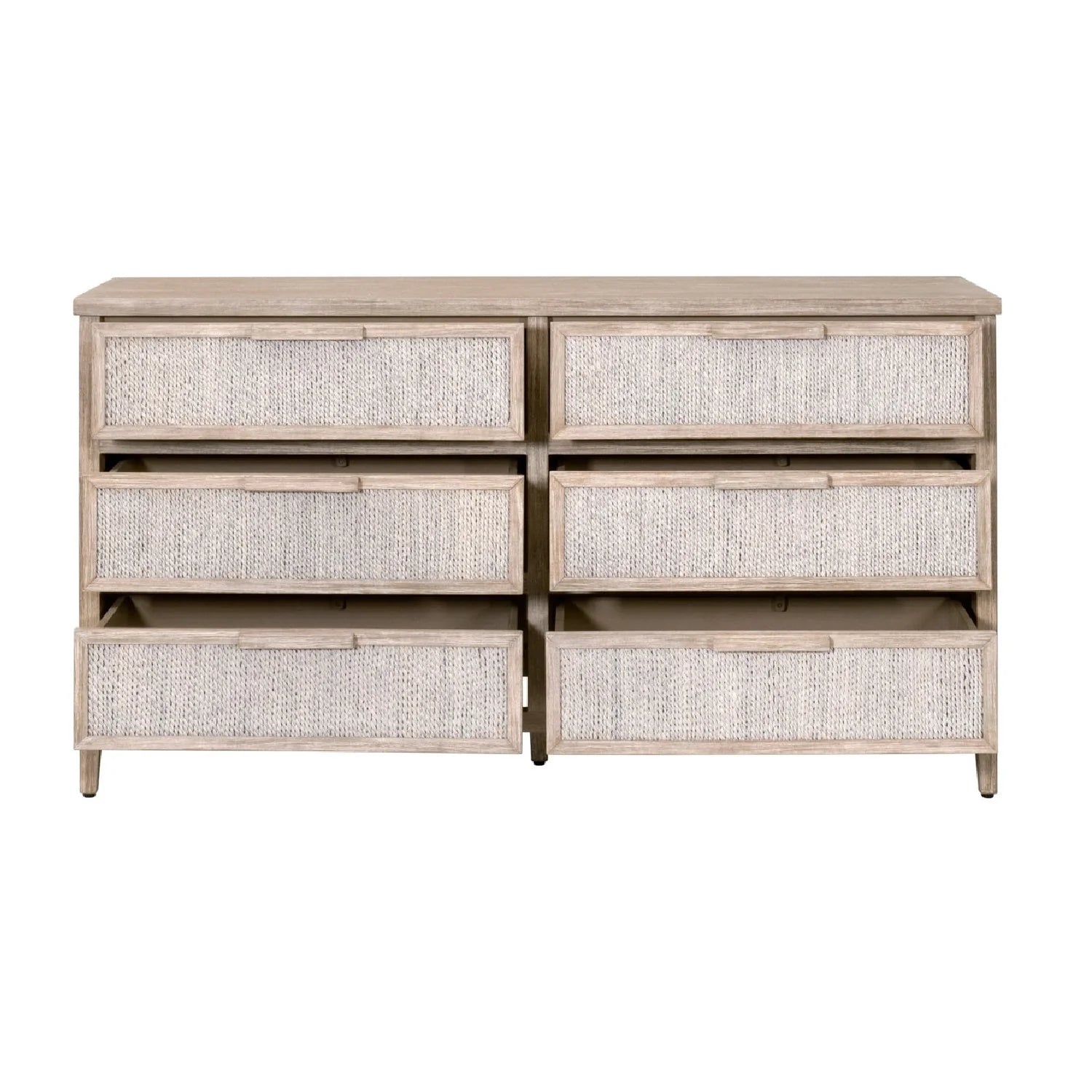 Luxury Modern Gray Mahogany Dresser European Style for Villa