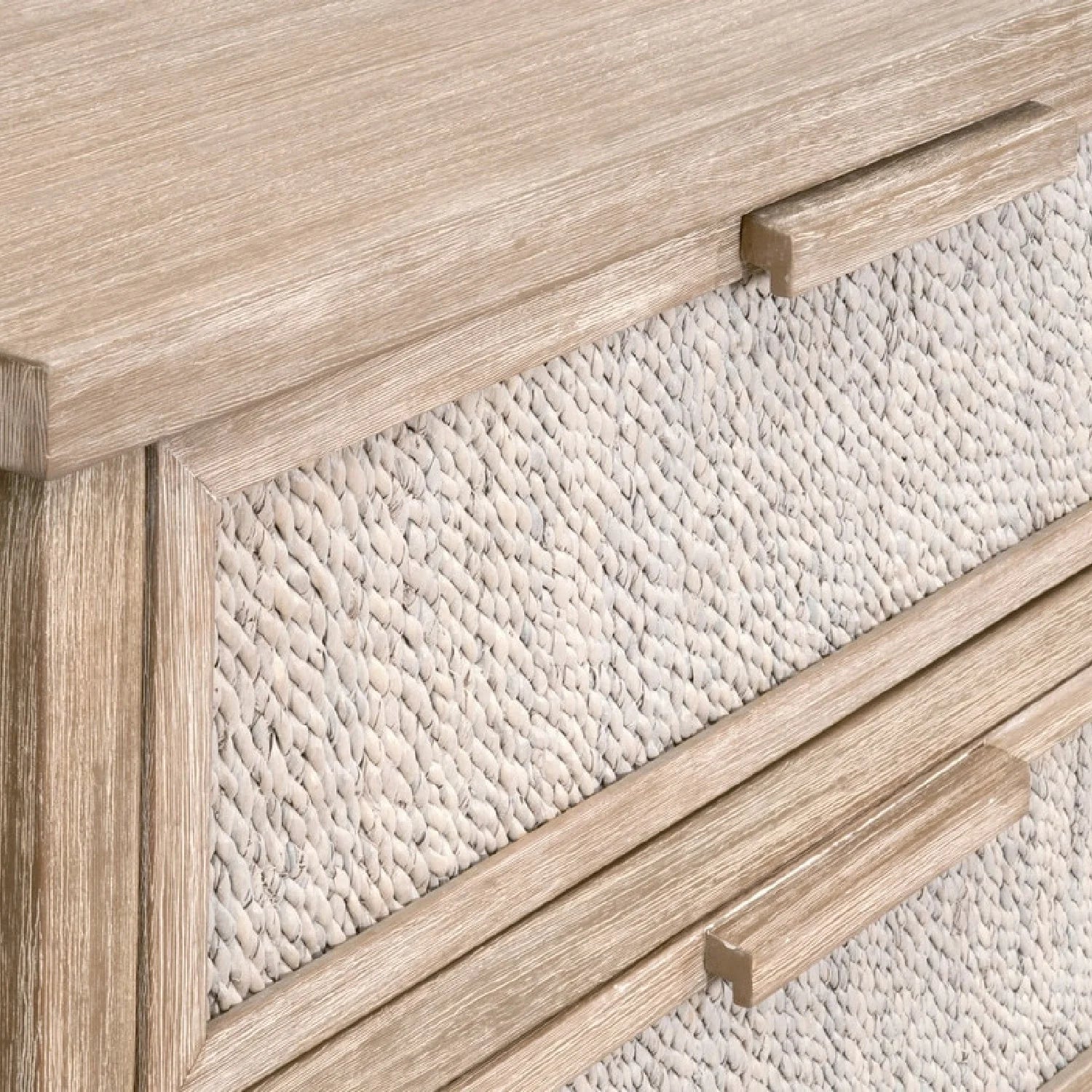 Luxury Modern Gray Mahogany Dresser European Style for Villa