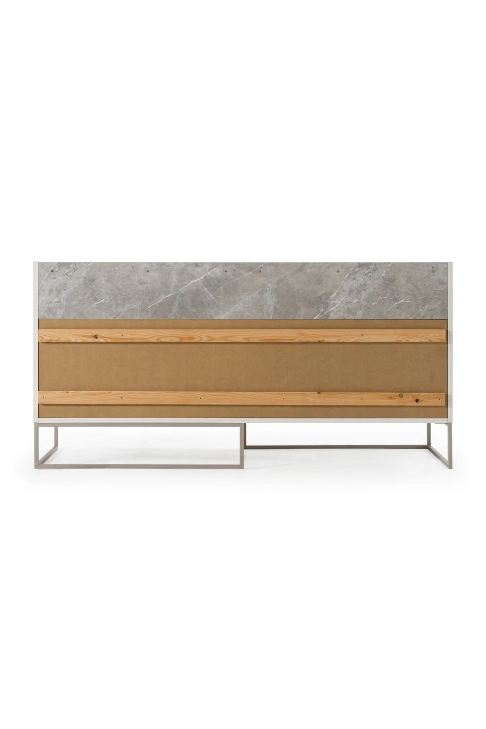 Luxury Modern Gray Marble Six Drawer Dresser European Style for Villa