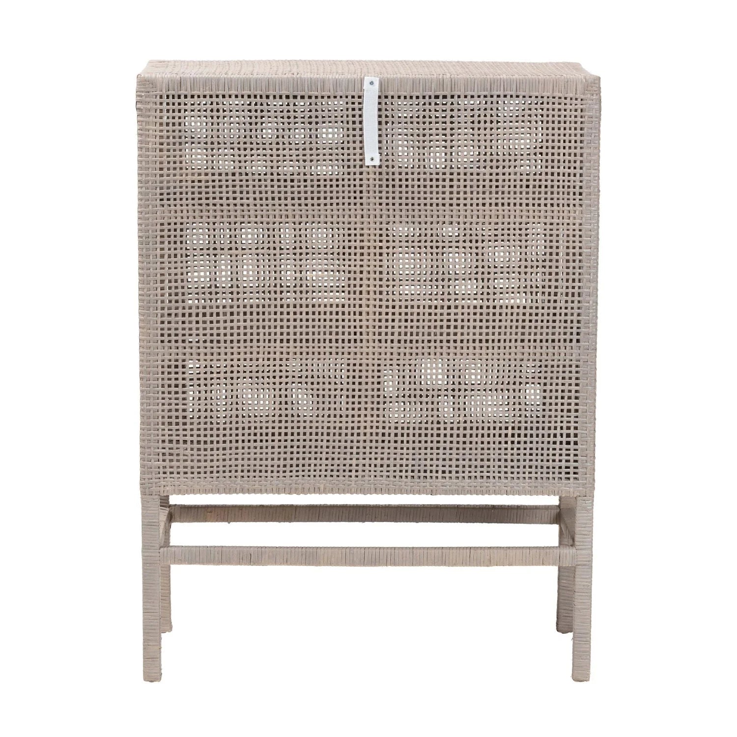 Luxury Modern Gray Rattan 2-Door Cabinet European Style for Villa