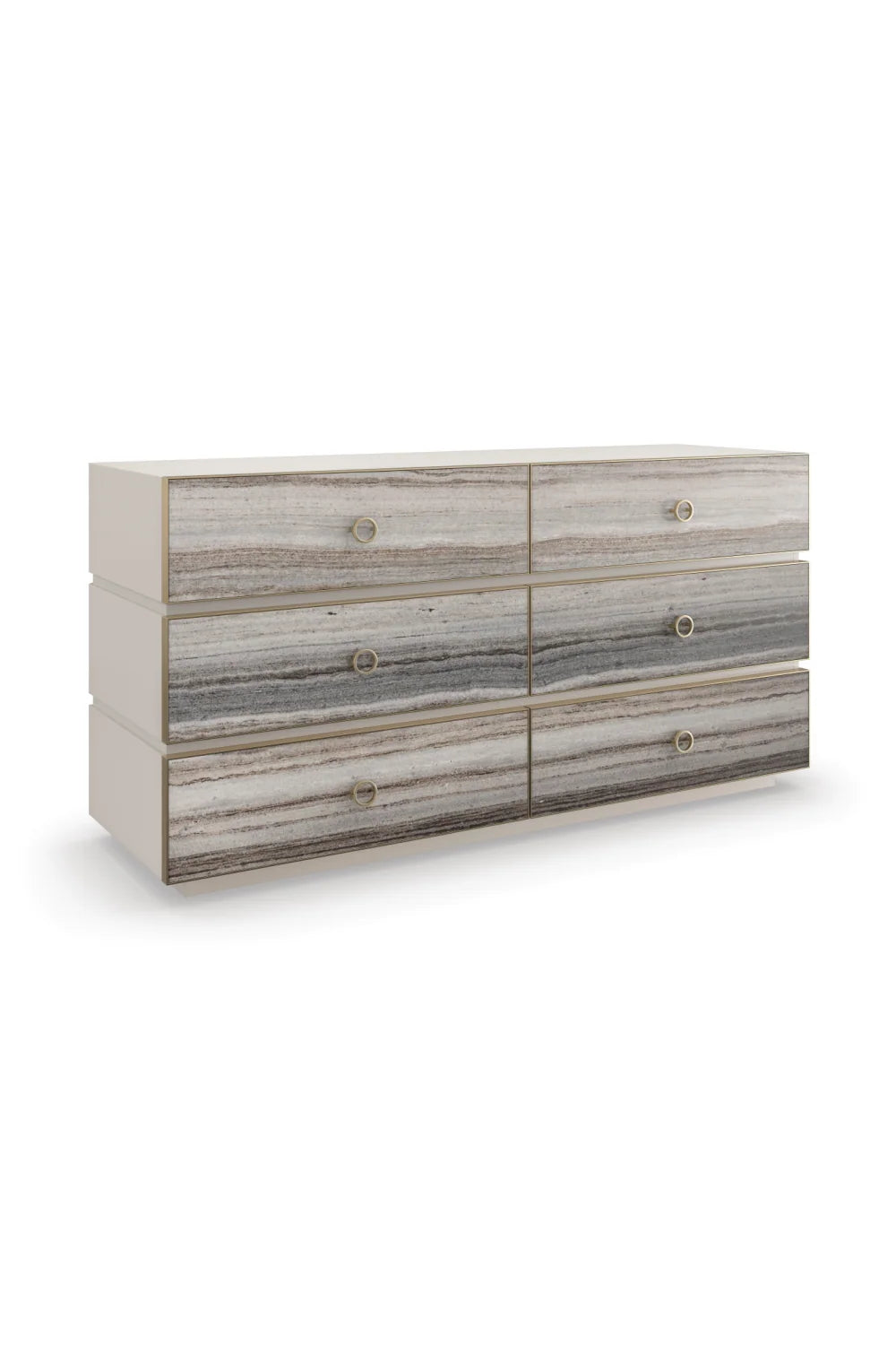 Luxury Modern Gray Stone Dresser European Style for Villa