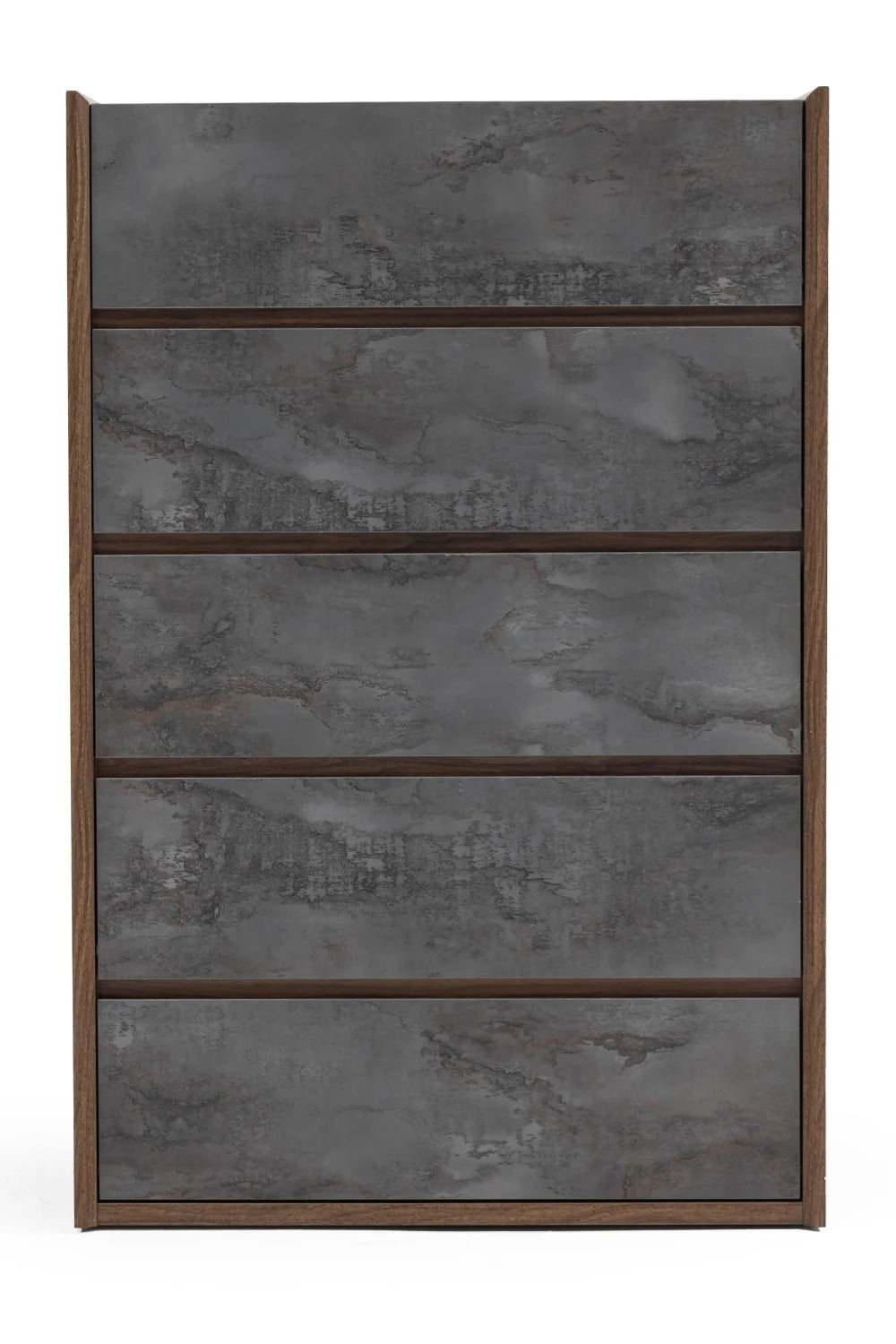 Luxury Modern Gray Stucco 5-Drawer Chest European Style for Villa