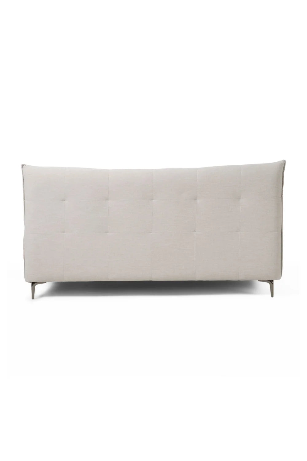 Luxury Modern Gray Tufted Bed European Style for Villa