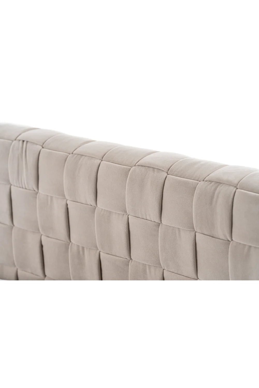 Luxury Modern Gray Velvet Bed European Style for Villa
