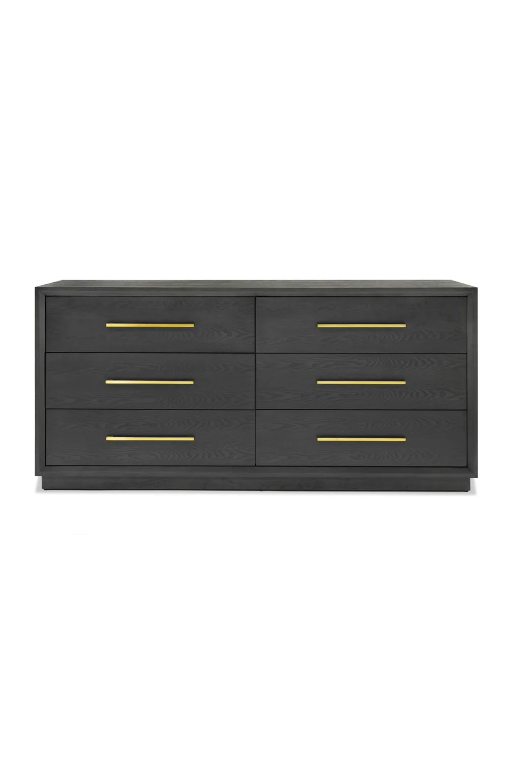 Luxury Modern Gray Wash 6-Drawer Dresser European Style for Villa