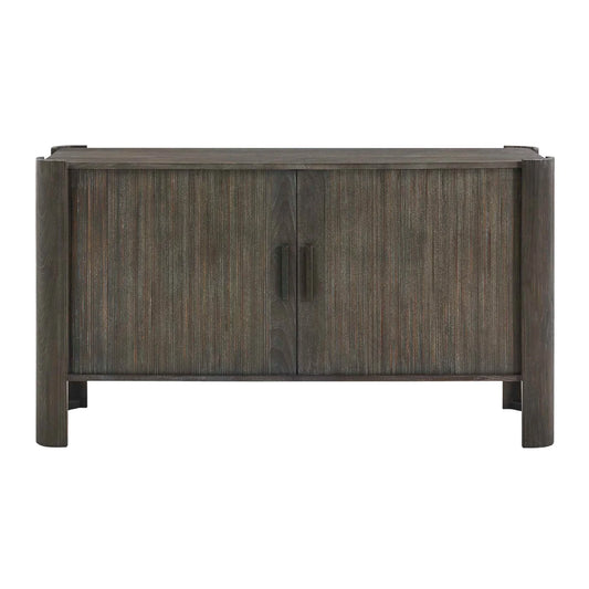 Luxury Modern Gray Wood Sliding Door Cabinet European Style for Villa