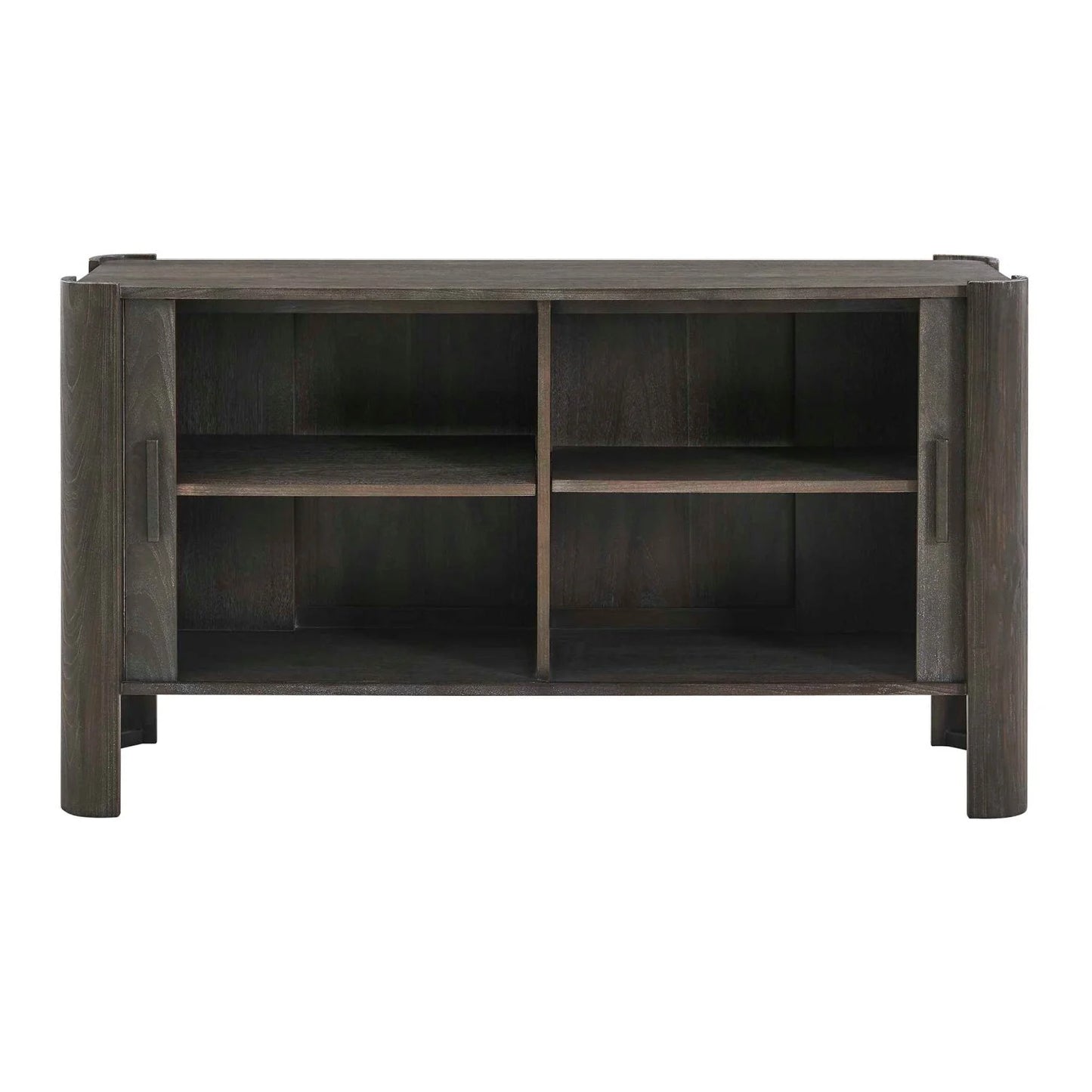 Luxury Modern Gray Wood Sliding Door Cabinet European Style for Villa