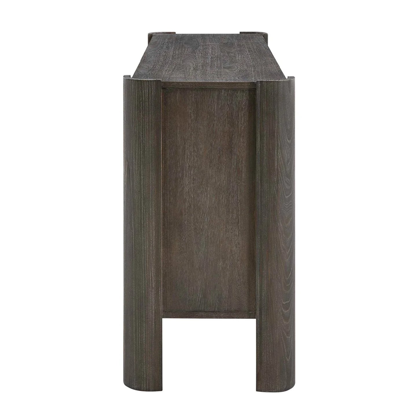 Luxury Modern Gray Wood Sliding Door Cabinet European Style for Villa