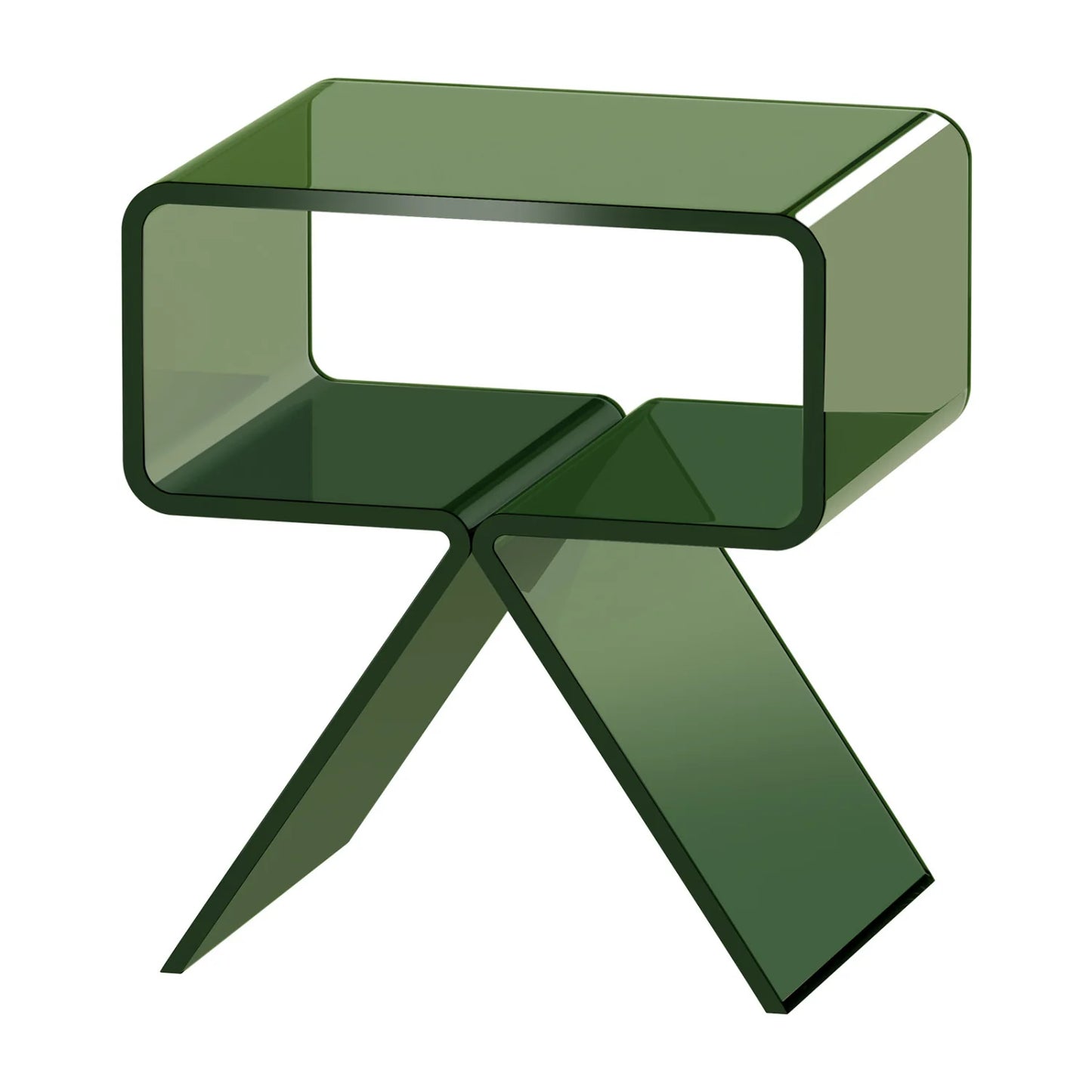 Luxury Modern Green Acrylic Nightstand European Style for Villa