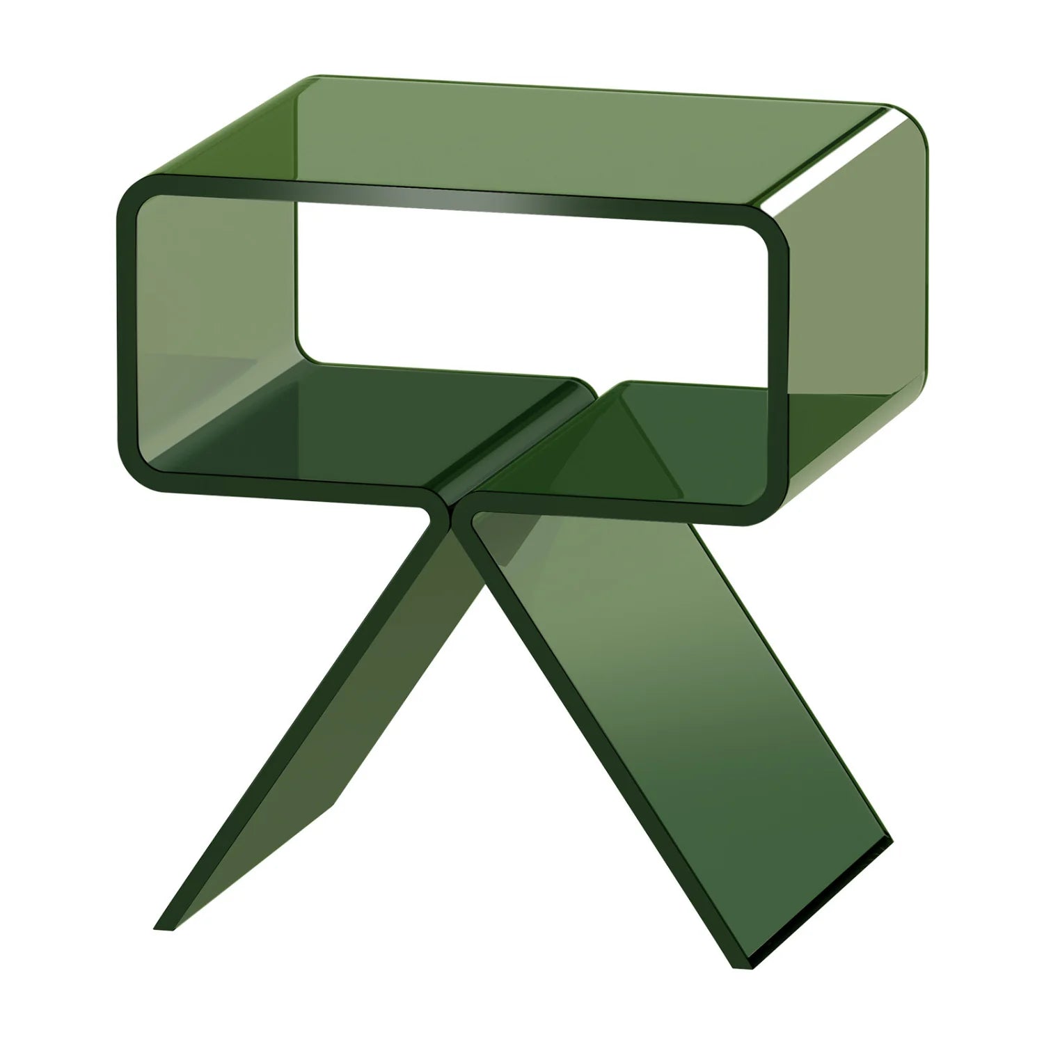 Luxury Modern Green Acrylic Nightstand European Style for Villa