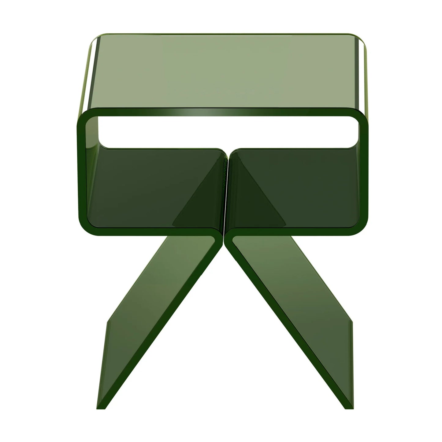 Luxury Modern Green Acrylic Nightstand European Style for Villa