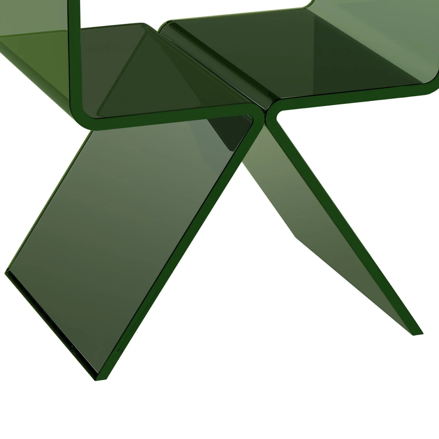 Luxury Modern Green Acrylic Nightstand European Style for Villa