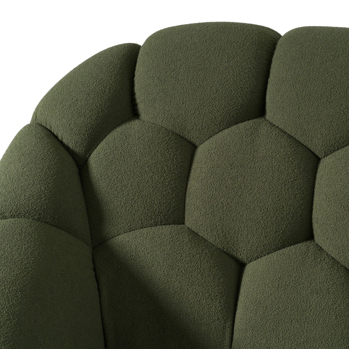 Luxury Modern Green Hexagonal Tufted Bed European Style for Villa