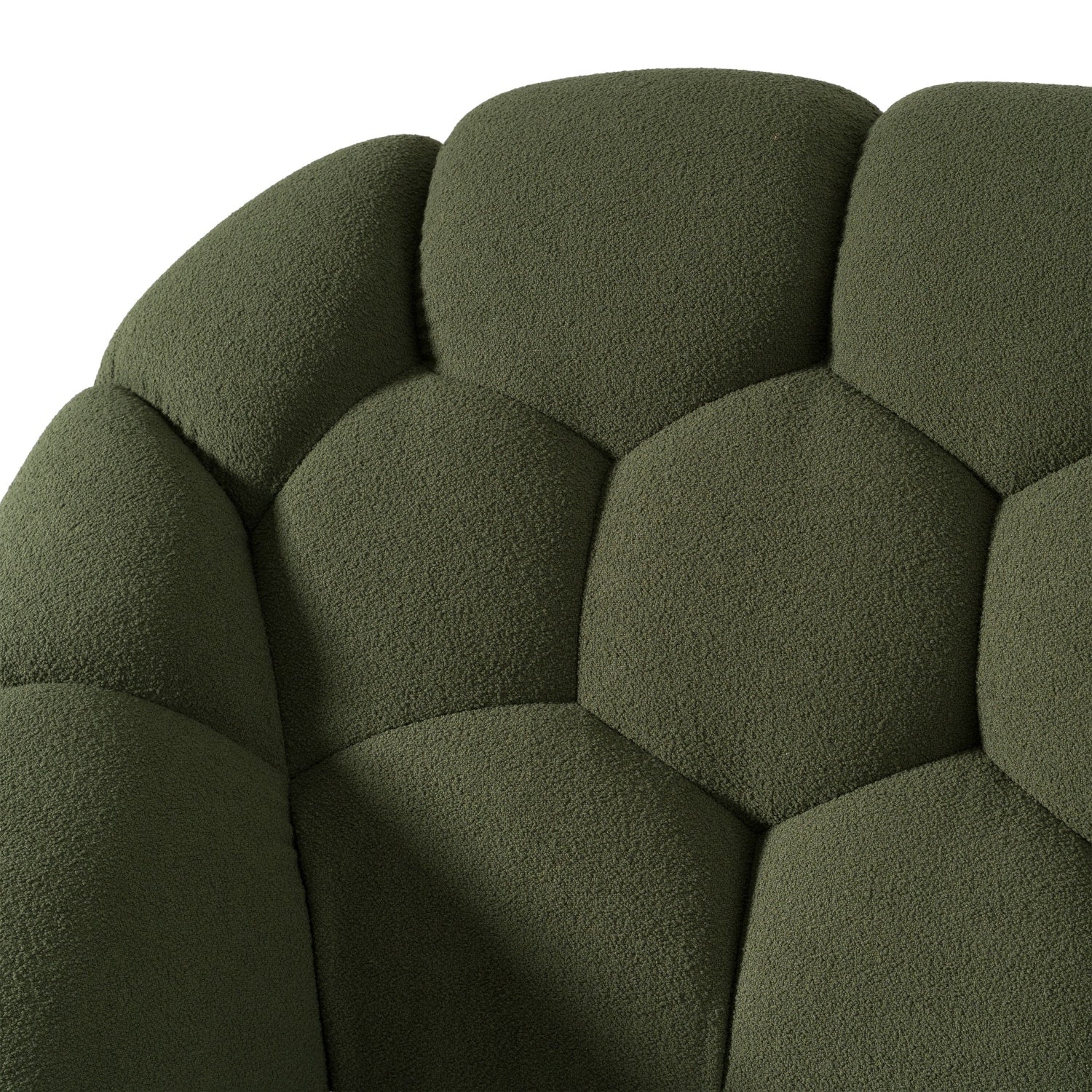 Luxury Modern Green Hexagonal Tufted Bed European Style for Villa