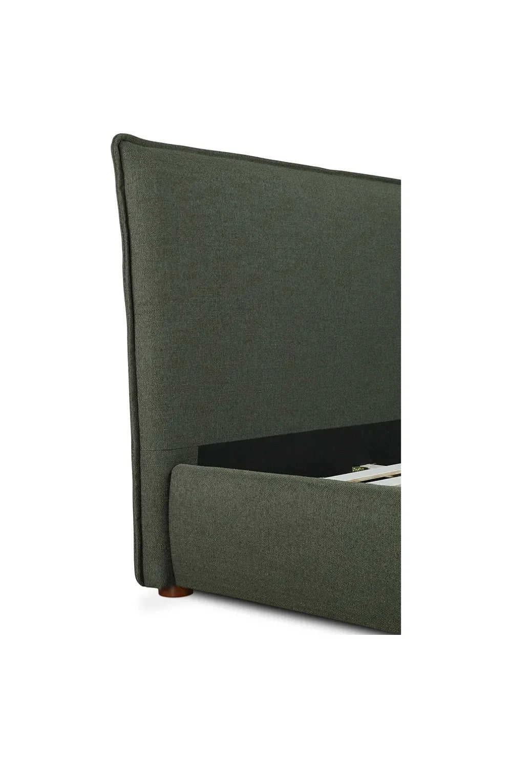 Luxury Modern Green Linen Blend Bed European Style for Villa