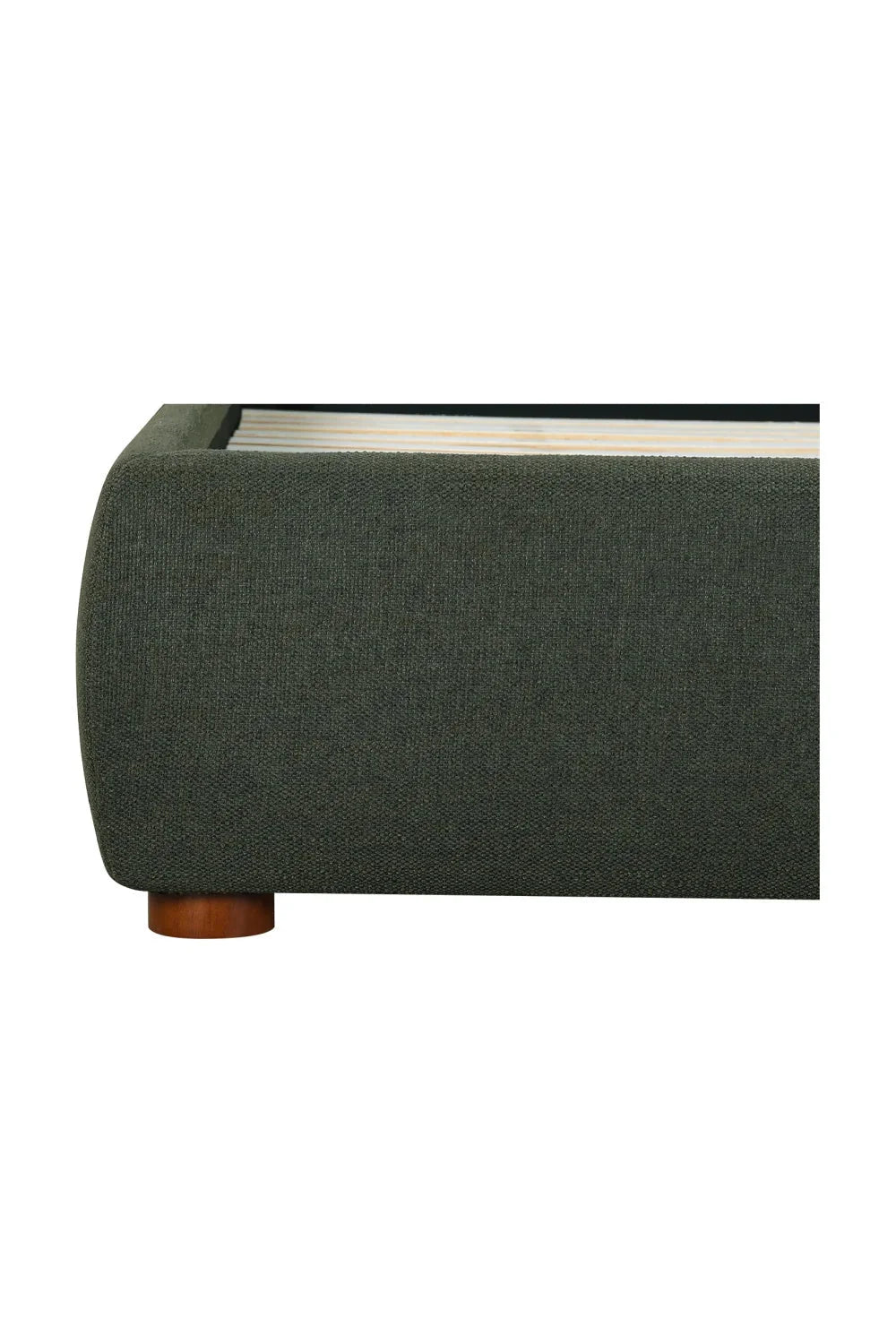 Luxury Modern Green Linen Blend Bed European Style for Villa