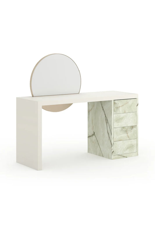 Luxury Modern Green Onyx Vanity Desk European Style for Villa