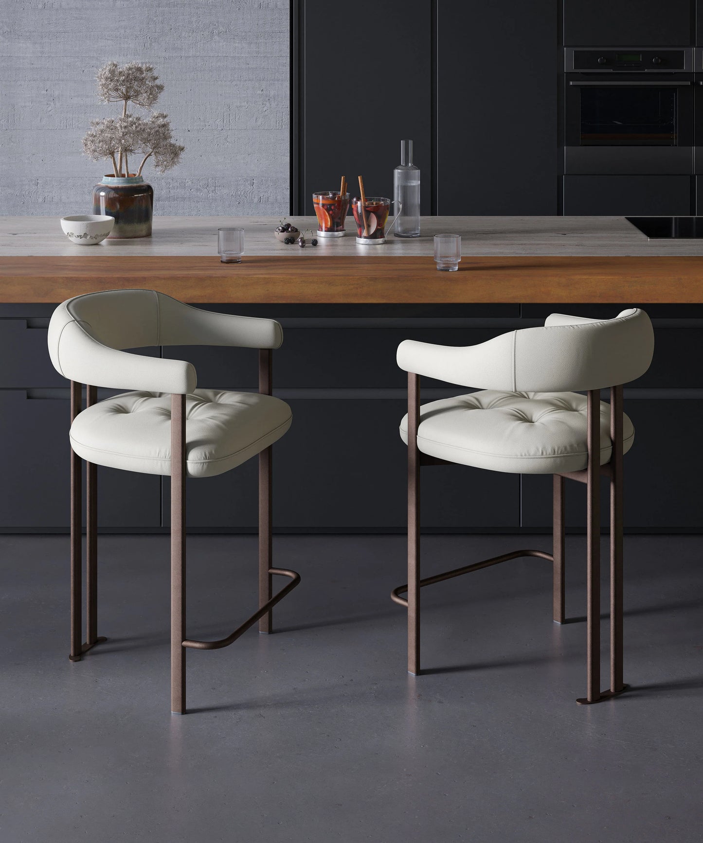 Luxury Modern Greta Counter Stool European Style for Villa