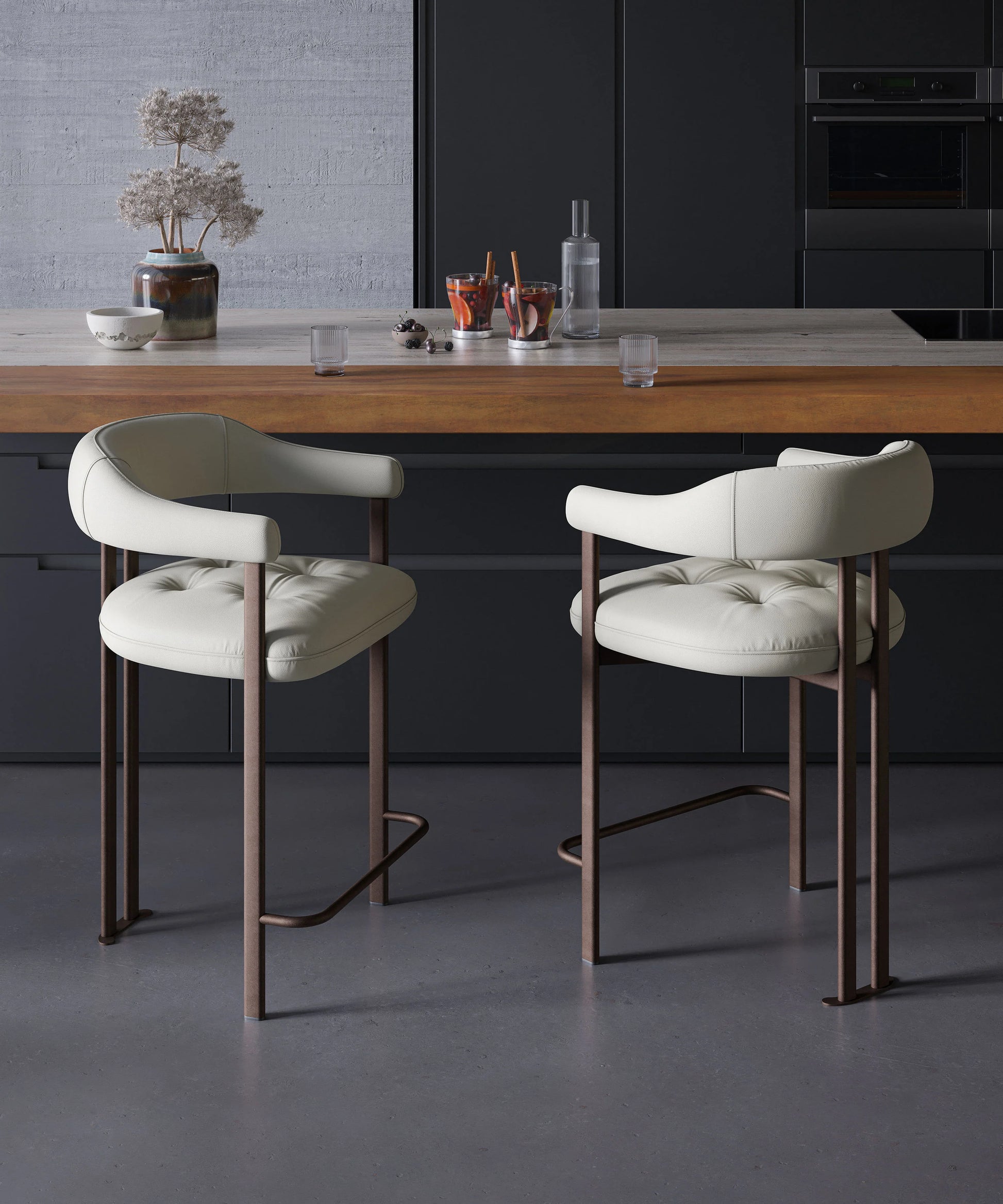 Luxury Modern Greta Counter Stool European Style for Villa