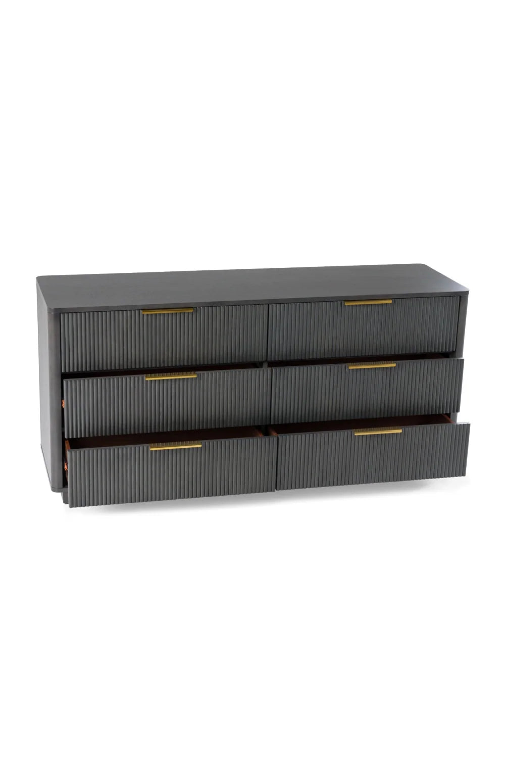 Luxury Modern Grey Wash Dresser European Style for Villa