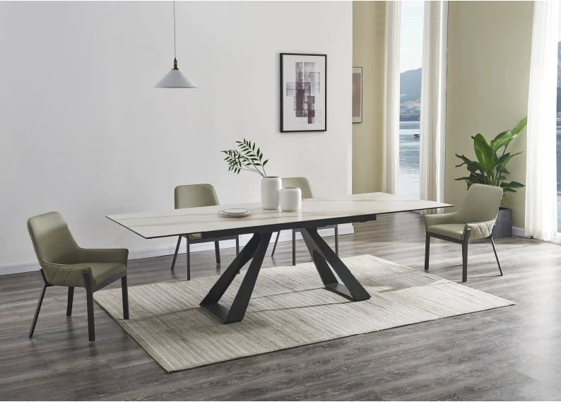 Luxury Modern Guama Extendable Dining Table European Style for Villa