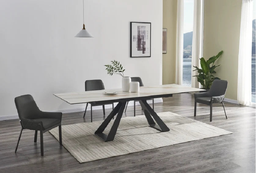 Luxury Modern Guama Extendable Dining Table European Style for Villa