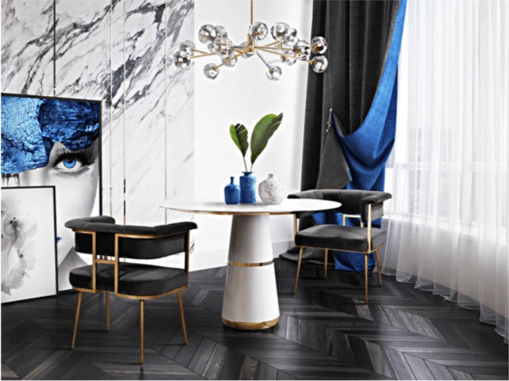 Luxury Modern H Dining Chair European Style for Villa