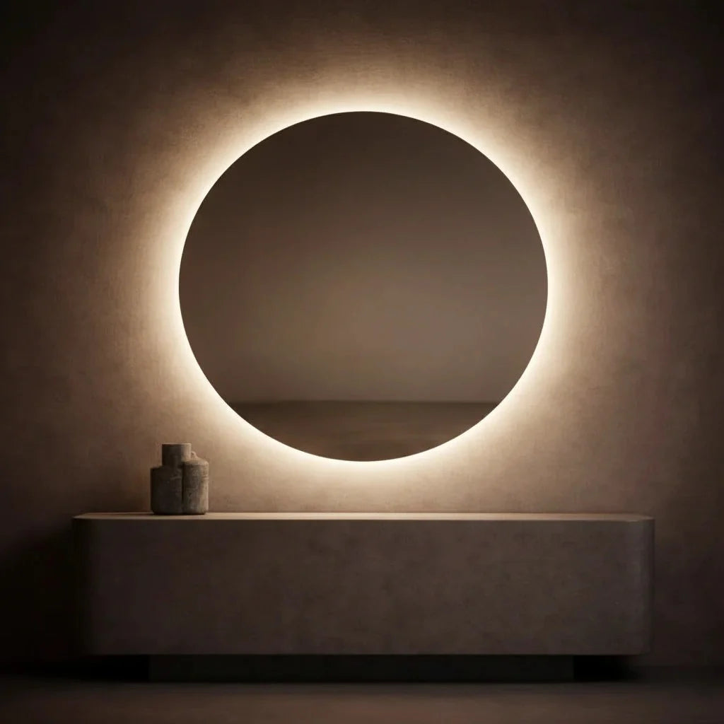 Luxury Modern Halo Eclipse Mirror European Style for Villa