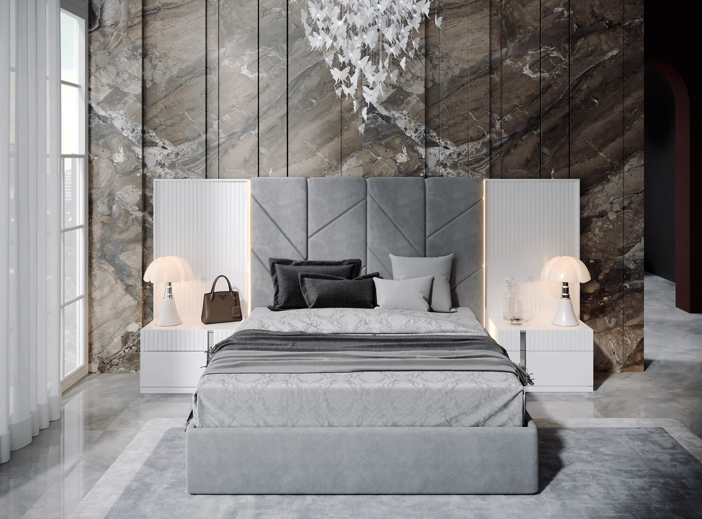 Luxury Modern Helen Bedroom Set European Style for Villa
