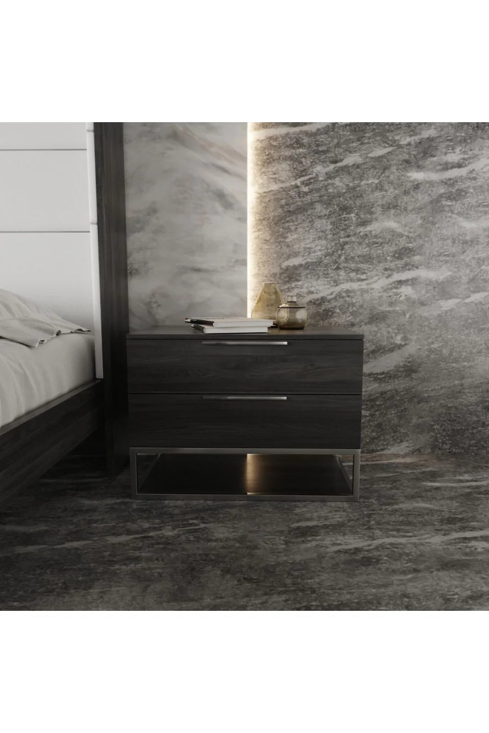 Luxury Modern Helenora Nightstand European Style for Villa