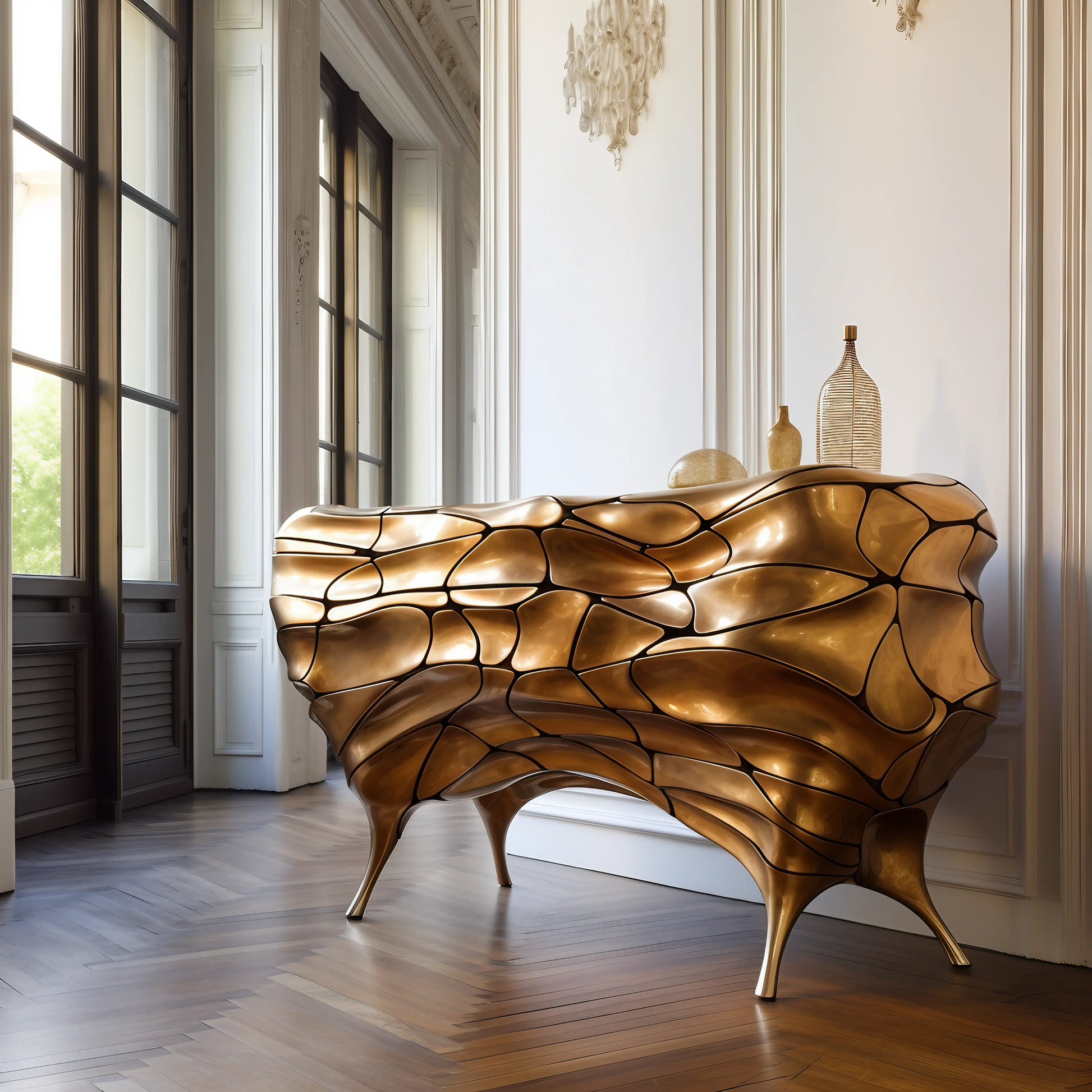 Luxury Modern Helios Console Table European Style for Villa