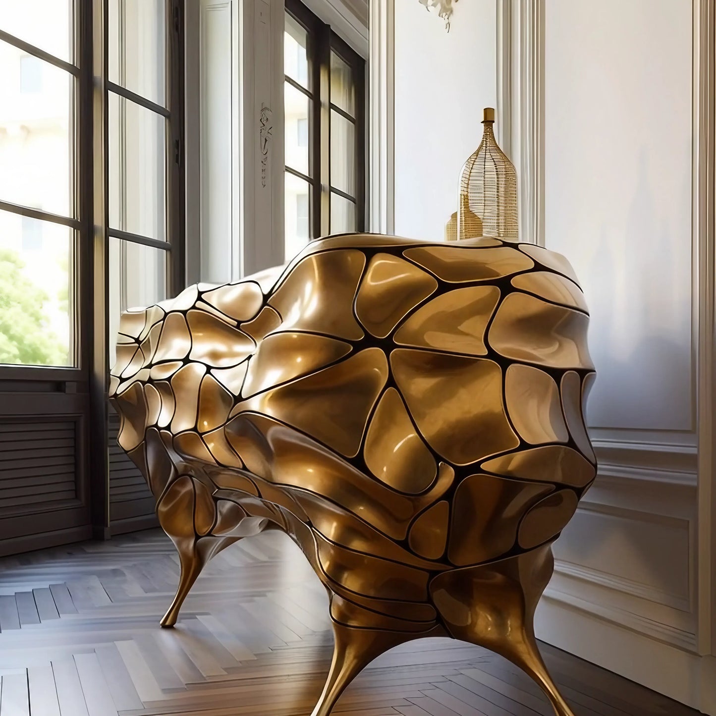 Luxury Modern Helios Console Table European Style for Villa