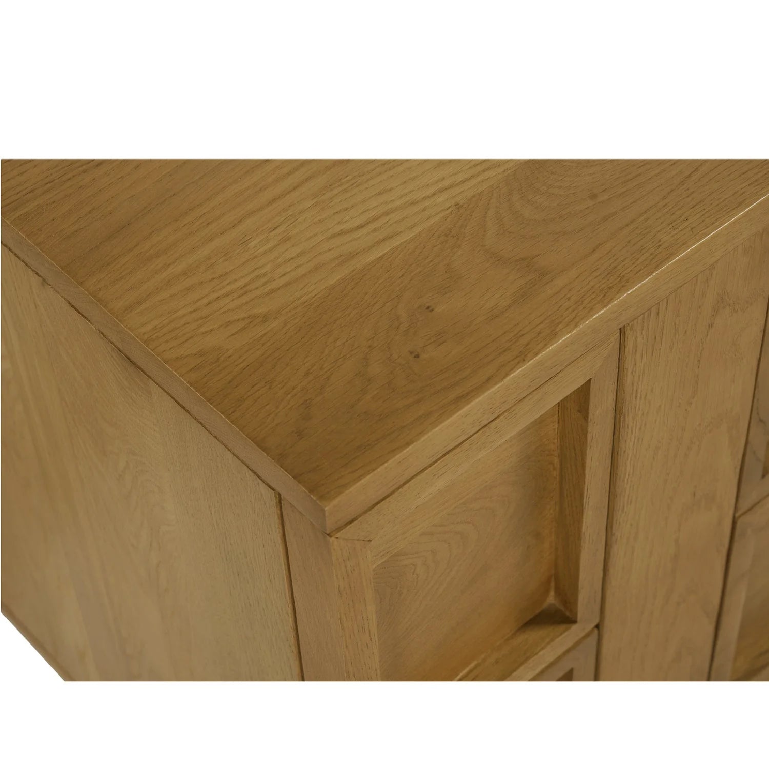 Luxury Modern Henley 6-Drawer Oak Nightstand European Style for Villa