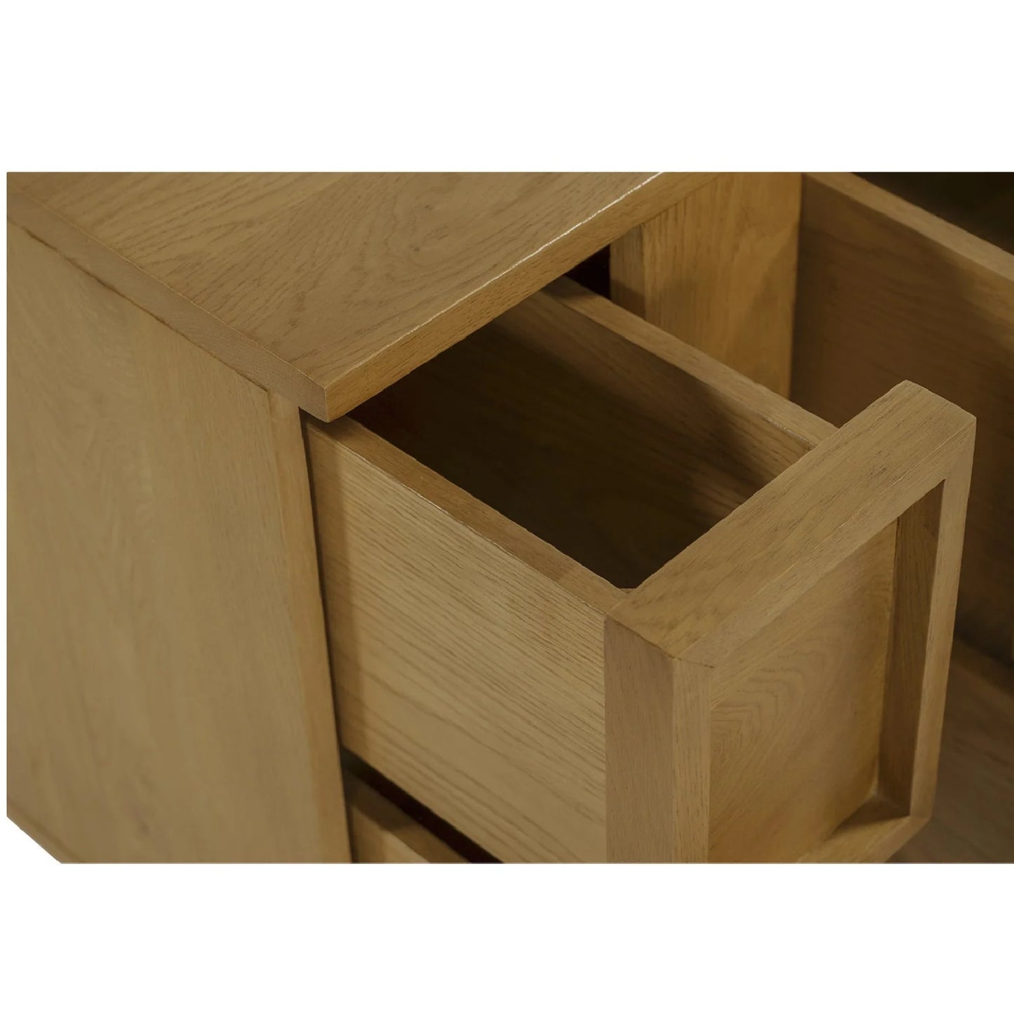 Luxury Modern Henley 6-Drawer Oak Nightstand European Style for Villa