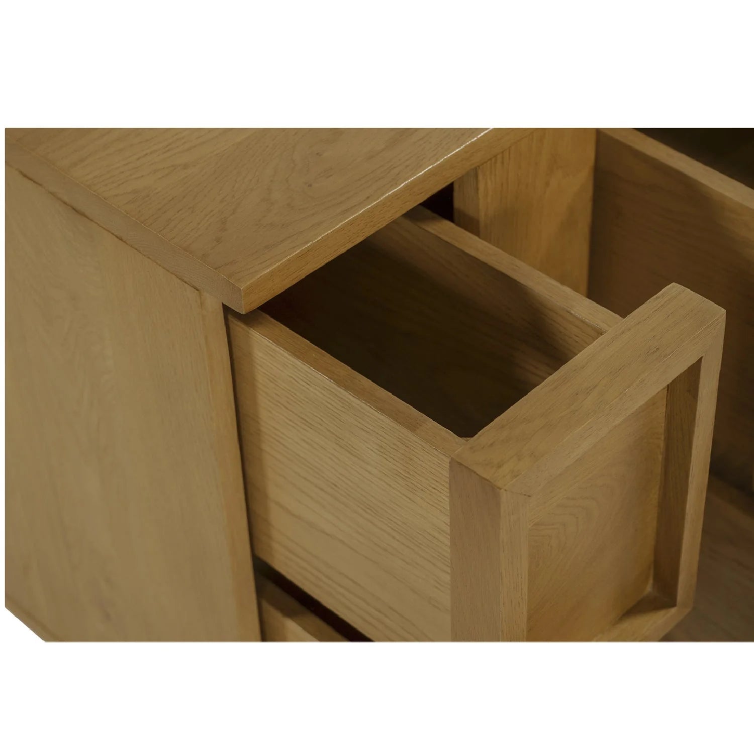 Luxury Modern Henley 6-Drawer Oak Nightstand European Style for Villa