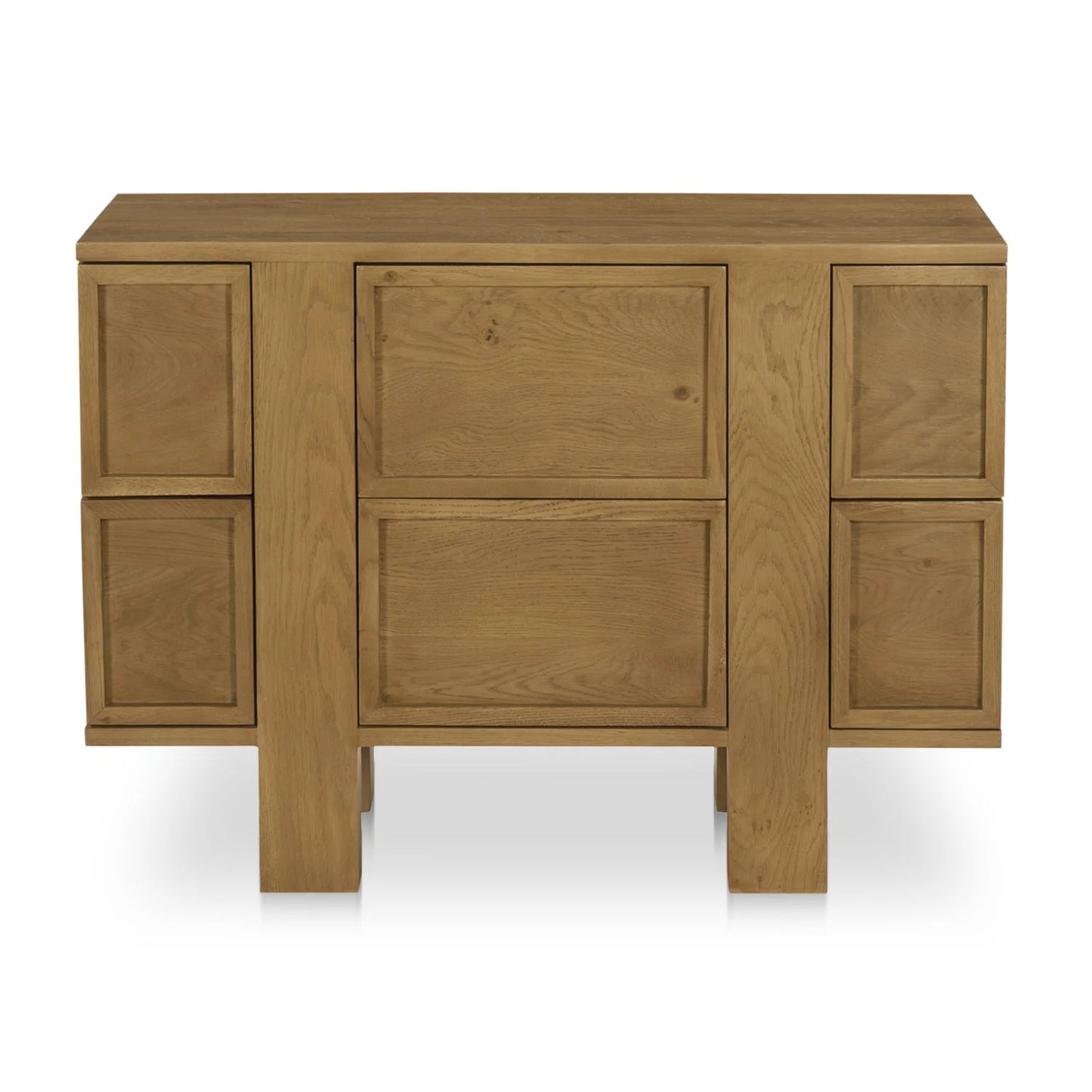 Luxury Modern Henley 6-Drawer Oak Nightstand European Style for Villa